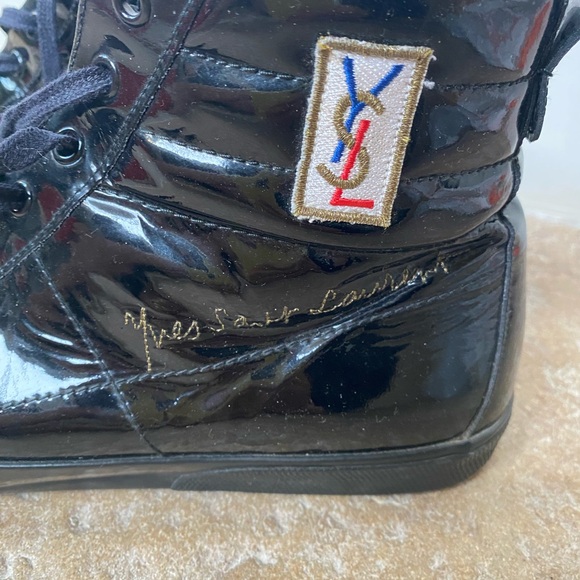 Authentic Mens YSL Parent High Top Sneaker - Picture 3 of 5